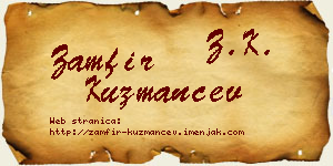 Zamfir Kuzmančev vizit kartica